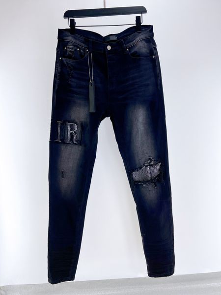 mens jeans luxury designer smens jean men black crystal embellished jean ripped brand motorcycle pant mens skinny cowboy pants, Blue
mens jeans luxury designer smens jean men black crystal embellished jean ripped brand motorcycle pant mens skinny cowboy pants, Blue