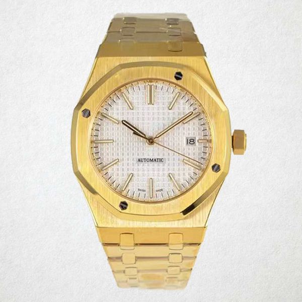 mens watch designer watches automatic movement oak hexagon ring screw women's 15400st watch 42mm all stainless steel band watch xb0 dhg, Slivery;brown
mens watch designer watches automatic movement oak hexagon ring screw women's 15400st watch 42mm all stainless steel band watch xb0 dhg, Slivery;brown