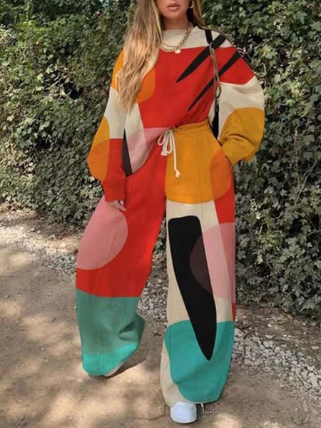 women's two piece pants oversized tracksuit women two piece pants sets autumn clothing fashion print pullover sweatshirt wide leg trous, White
women's two piece pants oversized tracksuit women two piece pants sets autumn clothing fashion print pullover sweatshirt wide leg trous, White