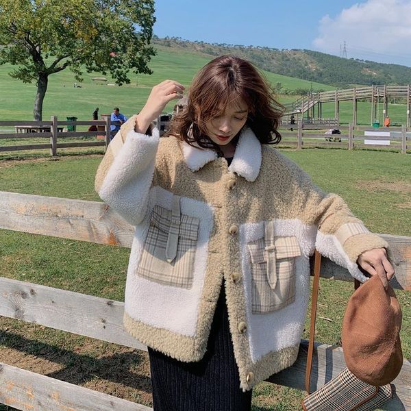 men's hoodies sweatshirts hstar autumn korean version of artificial lamb wool coat women 's plus velvet thick loose stitching cash, Black
men's hoodies sweatshirts hstar autumn korean version of artificial lamb wool coat women 's plus velvet thick loose stitching cash, Black