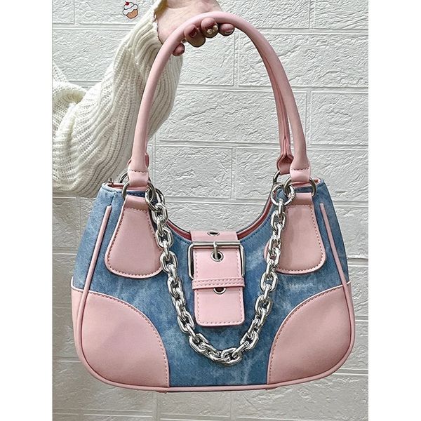 evening bags pink and blue chain bags for women summer autumn bags color block bag hand campus 230812
evening bags pink and blue chain bags for women summer autumn bags color block bag hand campus 230812