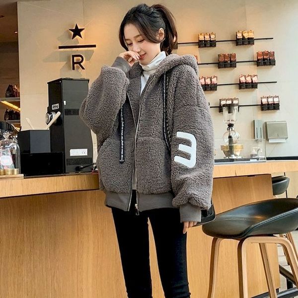men's hoodies sweatshirts 2023 winter lambs wool hooded coat women loose hoodie granular fleece plus velvet thick cardigan jacket trend, Black
men's hoodies sweatshirts 2023 winter lambs wool hooded coat women loose hoodie granular fleece plus velvet thick cardigan jacket trend, Black