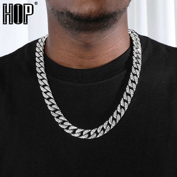 hip hop 14mm thickmiami curb cuban chain necklace iced out paved rhinestones bling necklaces men rapper jewelry with box, Silver
hip hop 14mm thickmiami curb cuban chain necklace iced out paved rhinestones bling necklaces men rapper jewelry with box, Silver