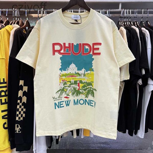 meichao rhude windowsil castle coconut tree sill landscape street relaxed casual men's and women's same short sleeve, White;black
meichao rhude windowsil castle coconut tree sill landscape street relaxed casual men's and women's same short sleeve, White;black