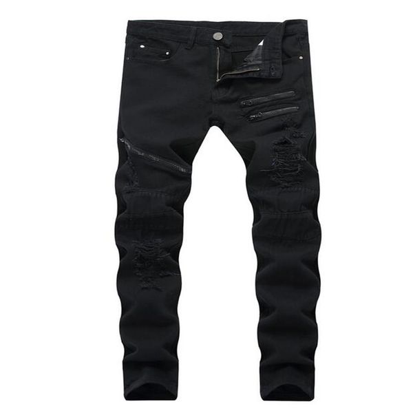 2018 autum big size jeans new men's more zip jeans denim zip hole pants casual streight leg jeans size 28-40 tx206b, Blue
2018 autum big size jeans new men's more zip jeans denim zip hole pants casual streight leg jeans size 28-40 tx206b, Blue