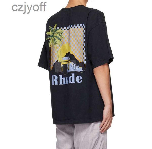chaopai high street american rhude moonlight tropics round neck short sleeve men's and women's leisure t-shirt, White;black
chaopai high street american rhude moonlight tropics round neck short sleeve men's and women's leisure t-shirt, White;black