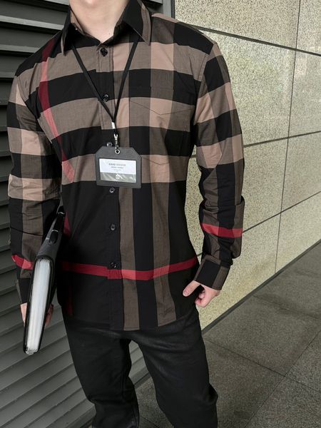designer shirt men polo shirt cardigan button long sleeve classic plaid shirt camel color all match, White;black
designer shirt men polo shirt cardigan button long sleeve classic plaid shirt camel color all match, White;black