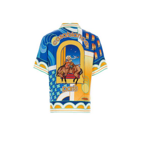 casablanca mens silk shirt bullfighter loose hawaiian shirt men's and women's versatile fashion short sleeved shirt casablanc, White;black
casablanca mens silk shirt bullfighter loose hawaiian shirt men's and women's versatile fashion short sleeved shirt casablanc, White;black