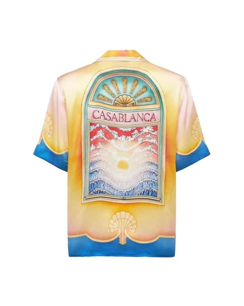 casablanc 23ss tees designer couple hawaiian short sleeve shirt new fashion letter silk island scenery dream wave sun casual shirts casablan, White;black
casablanc 23ss tees designer couple hawaiian short sleeve shirt new fashion letter silk island scenery dream wave sun casual shirts casablan, White;black