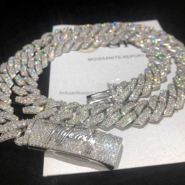 hip hop jewelry men's iced custom cuban chain s925 sterling silver vvs moissanite luxury cuban chain necklace
hip hop jewelry men's iced custom cuban chain s925 sterling silver vvs moissanite luxury cuban chain necklace