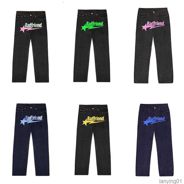 2023 designer mens jeans university y2k badfriend hip hop letter printed black pants men women fashion casual rock wide foot baggy trouser s, Blue
2023 designer mens jeans university y2k badfriend hip hop letter printed black pants men women fashion casual rock wide foot baggy trouser s, Blue