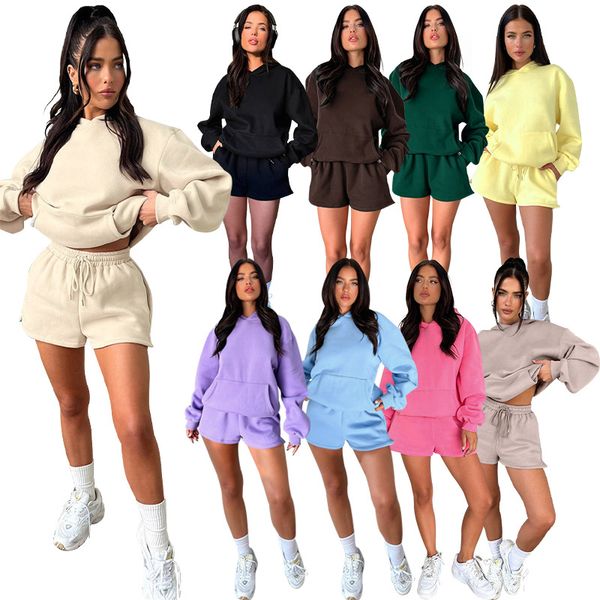 women's tracksuits 2023 autumn/winter new long sleeve hooded sweater women's two piece fashion casual shorts women's suits, Gray
women's tracksuits 2023 autumn/winter new long sleeve hooded sweater women's two piece fashion casual shorts women's suits, Gray