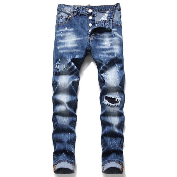 men ripped slim fit jeans fashion skinny straight leg washed frayed motocycle denim pants hip hop stretch biker men's trouser2200, Blue
men ripped slim fit jeans fashion skinny straight leg washed frayed motocycle denim pants hip hop stretch biker men's trouser2200, Blue