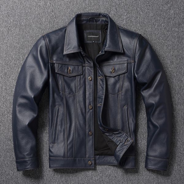 men's jackets y2k brand classic casual slim genuine leather coatquality men fashion cowhide jacket 557 style 230812, Black;brown
men's jackets y2k brand classic casual slim genuine leather coatquality men fashion cowhide jacket 557 style 230812, Black;brown
