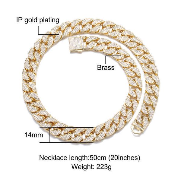 hip hop 14mm heavy miami cuban link chain bling iced out aaa+ cubic zirconia bracelet necklace for men women rapper jewelry, Silver
hip hop 14mm heavy miami cuban link chain bling iced out aaa+ cubic zirconia bracelet necklace for men women rapper jewelry, Silver