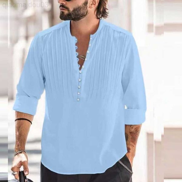 men's casual shirts casual folds cotton linen shirt for man fashion long sleeve solid tee t shirt men clothing button lapel beach pullo, White;black
men's casual shirts casual folds cotton linen shirt for man fashion long sleeve solid tee t shirt men clothing button lapel beach pullo, White;black