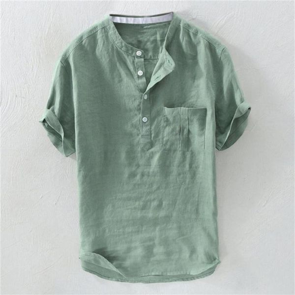 men's casual shirts camisas men shirt summer home pure color button linen solid short sleeve retro blouse clothing camis275i, White;black
men's casual shirts camisas men shirt summer home pure color button linen solid short sleeve retro blouse clothing camis275i, White;black