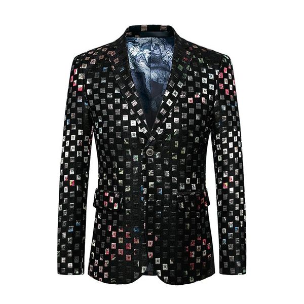 2019 fashion men pattern dance blazer coats slim fit male business wedding stage suit jackets single breasted formal suit m-6 xl205i, White;black
2019 fashion men pattern dance blazer coats slim fit male business wedding stage suit jackets single breasted formal suit m-6 xl205i, White;black