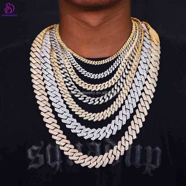 hip hop jewelry luxury cuban necklace 10m 12m 15m18mm 925silver 14k 18k cuban link necklace vvs diamond moissanite cuban chain, Silver
hip hop jewelry luxury cuban necklace 10m 12m 15m18mm 925silver 14k 18k cuban link necklace vvs diamond moissanite cuban chain, Silver