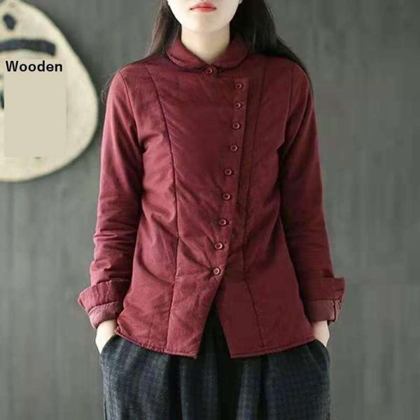 art casual tilted collar bottomless shirt winter long sleeved thickened warm pinch for women, White
art casual tilted collar bottomless shirt winter long sleeved thickened warm pinch for women, White