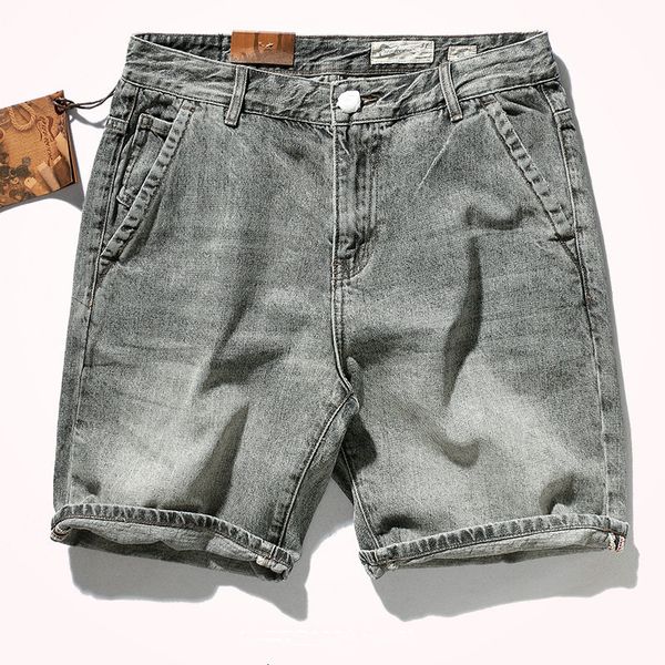 men's pants summer american retro denim shorts fashion s wash old cat beard middle waist straight knee length 230812, Black
men's pants summer american retro denim shorts fashion s wash old cat beard middle waist straight knee length 230812, Black