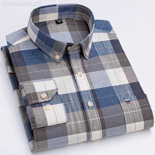 men's casual shirts men's long sleeve oxford plaid striped casual shirt single patch pocket comfortable standard-fit button-down c, White;black
men's casual shirts men's long sleeve oxford plaid striped casual shirt single patch pocket comfortable standard-fit button-down c, White;black