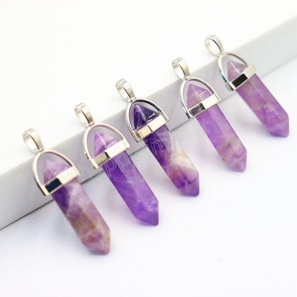 purple crystals pendants suspension quartz point pendant natural gem stone necklace for women hexagonal reiki healing, Bronze;silver
purple crystals pendants suspension quartz point pendant natural gem stone necklace for women hexagonal reiki healing, Bronze;silver