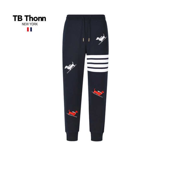 trendy tb thonn american fashion dog embroidery guard pants for men and women pure cotton casual sports, Black;brown
trendy tb thonn american fashion dog embroidery guard pants for men and women pure cotton casual sports, Black;brown