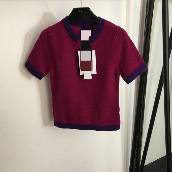 801 2023 autumn brand same style sweater coat short sleeve crew neck pullover green red fashion womens clothes womens 20236313, White;black
801 2023 autumn brand same style sweater coat short sleeve crew neck pullover green red fashion womens clothes womens 20236313, White;black