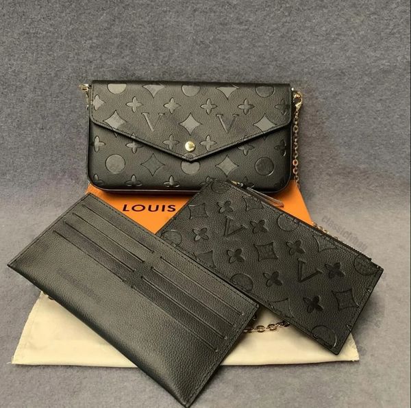 3 pcs/set favorite multi pochette accessories women crossbody purse messenger bags handbags flowers designer shoulder lady leather with box
3 pcs/set favorite multi pochette accessories women crossbody purse messenger bags handbags flowers designer shoulder lady leather with box