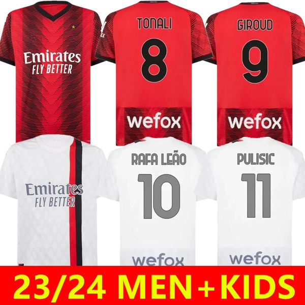 23 24 ibrahimovic ac milans soccer jersey r. leao giroud kessie football shirt 2023 2024 tonali pulisic theo rafa leao men kids uniforms, Black;yellow
23 24 ibrahimovic ac milans soccer jersey r. leao giroud kessie football shirt 2023 2024 tonali pulisic theo rafa leao men kids uniforms, Black;yellow