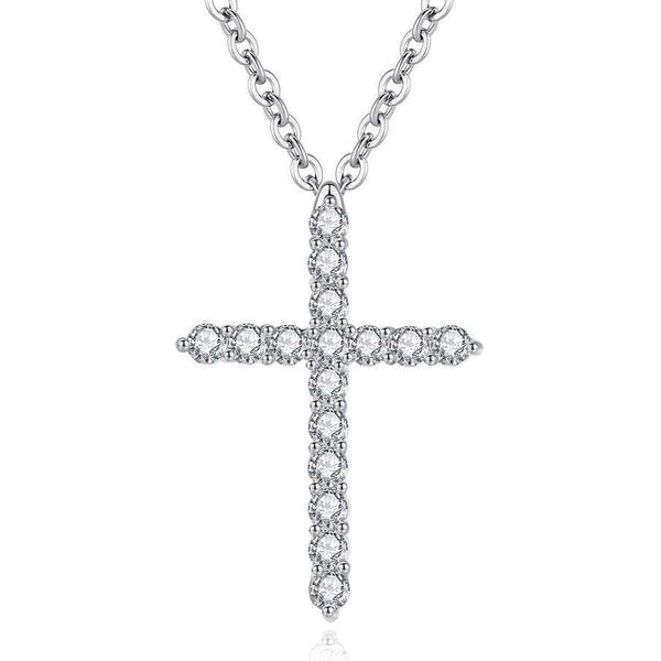 necklaces strands strings platinum plated full diamond cross pendant with female zircon necklace and o-shaped chain, Silver
necklaces strands strings platinum plated full diamond cross pendant with female zircon necklace and o-shaped chain, Silver