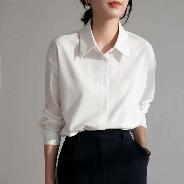 spring and autumn white long sleeved shirt professional formal work clothes interview undershirt for women
spring and autumn white long sleeved shirt professional formal work clothes interview undershirt for women