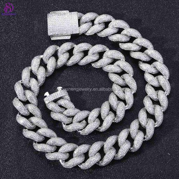 through the drill pen 925 silver fashion jewelry 18mm 20mm hip hop necklace iced out vvs moissanite cuban link chain for mens
through the drill pen 925 silver fashion jewelry 18mm 20mm hip hop necklace iced out vvs moissanite cuban link chain for mens