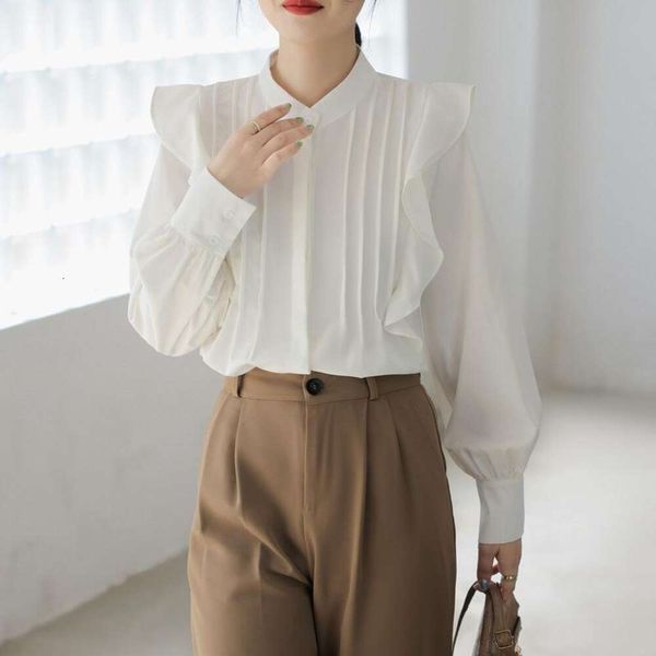 fashioned korean version womens blouses of white chiffon long sleeved shirt for women autumn style temperament
fashioned korean version womens blouses of white chiffon long sleeved shirt for women autumn style temperament