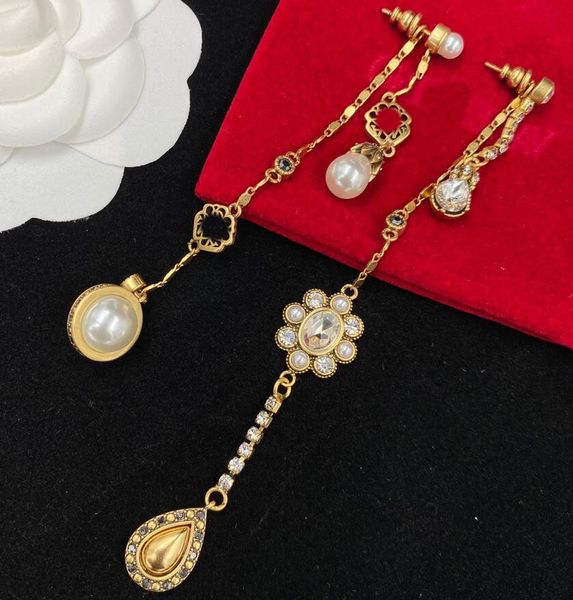 gorgeous gem geometry dangle ear studs earring classic designer jewelry accessories pearl diamond eardrop long chain drop earrings for women, Silver
gorgeous gem geometry dangle ear studs earring classic designer jewelry accessories pearl diamond eardrop long chain drop earrings for women, Silver