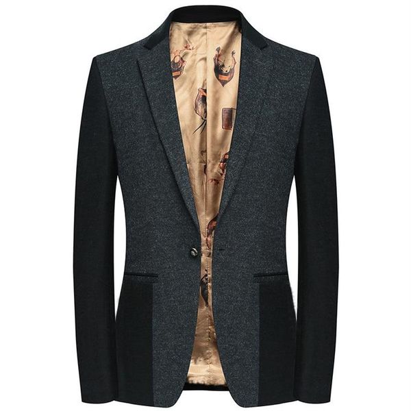 men's suits & blazers spring autumn coat men slim single button blazer suit jacket business homme fashion wool casual247f, White;black
men's suits & blazers spring autumn coat men slim single button blazer suit jacket business homme fashion wool casual247f, White;black