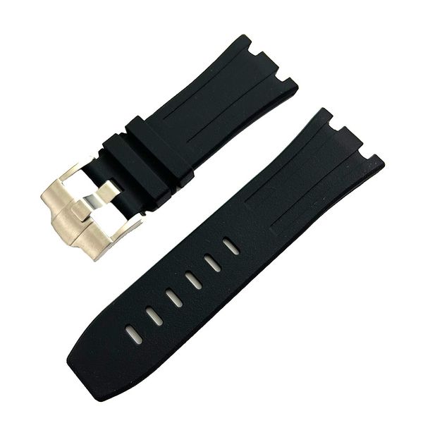 28mm - 24mm black rubber band strap for ap royal oak offshore 42 mm watch, Black;brown
28mm - 24mm black rubber band strap for ap royal oak offshore 42 mm watch, Black;brown