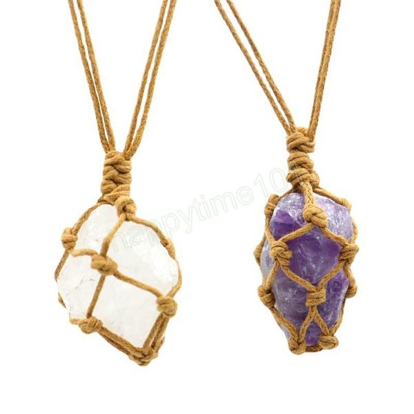 healing crystals necklace stone gem natural stone pendant rope wrap necklace for women rose crystal quartzs irregular necklaces, Silver
healing crystals necklace stone gem natural stone pendant rope wrap necklace for women rose crystal quartzs irregular necklaces, Silver