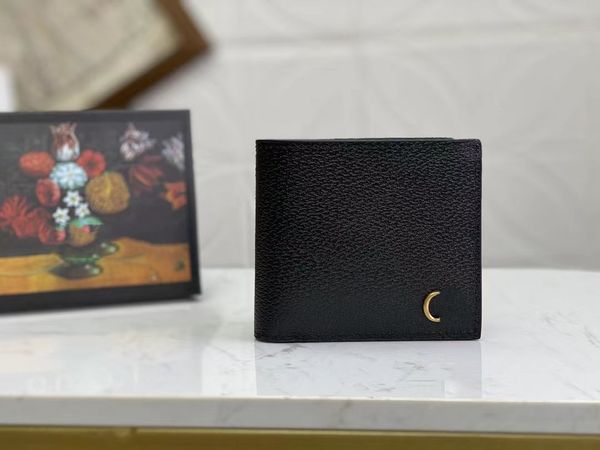 classic calfskin wallet fashion folding card bag large capacity wallet, Brown;gray 
classic calfskin wallet fashion folding card bag large capacity wallet, Brown;gray