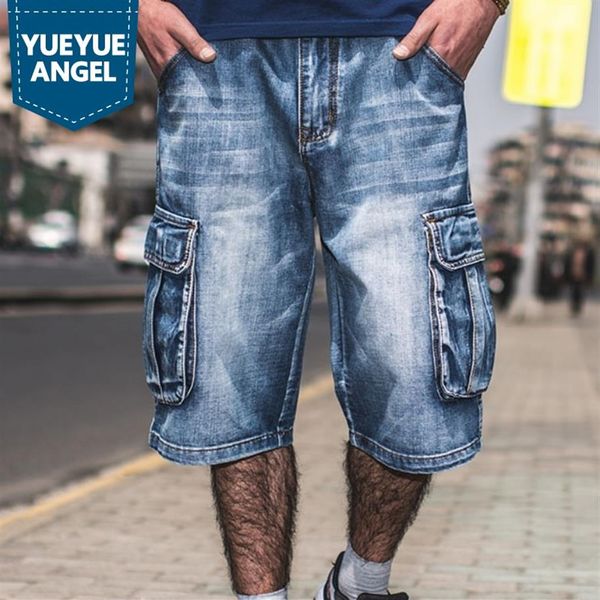 summer large size 40 42 44 46 men hip hop cargo shorts denim knee length loose baggy jeans shorts multi pockets male streetwear303g, Blue
summer large size 40 42 44 46 men hip hop cargo shorts denim knee length loose baggy jeans shorts multi pockets male streetwear303g, Blue