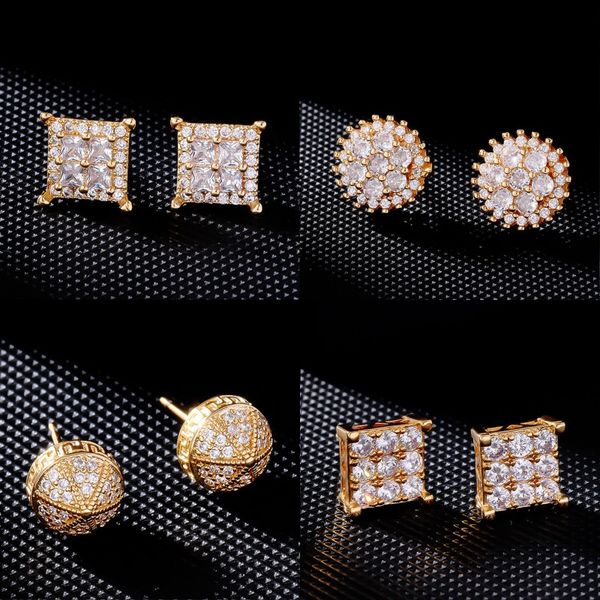 fashion earrings studs for men women earrings yellow white gold plated bling cz stud earrings nice gift, Golden;silver
fashion earrings studs for men women earrings yellow white gold plated bling cz stud earrings nice gift, Golden;silver