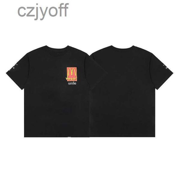 trails scott tripartite co branded mcdonald's printed loose t-shirt high street men's and women's casual short sleeve summer, White;black
trails scott tripartite co branded mcdonald's printed loose t-shirt high street men's and women's casual short sleeve summer, White;black