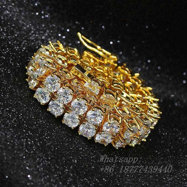 special bracelet hip hop jewelry double row moissanite diamond iced out tennis chain moissanite tennis bracelet, Silver
special bracelet hip hop jewelry double row moissanite diamond iced out tennis chain moissanite tennis bracelet, Silver