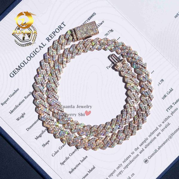 zuanfa jewelry hip hop 10k real gold rose gold iced out 10mm 70.73g 18inch cuban chain vvs moissanite, Silver
zuanfa jewelry hip hop 10k real gold rose gold iced out 10mm 70.73g 18inch cuban chain vvs moissanite, Silver