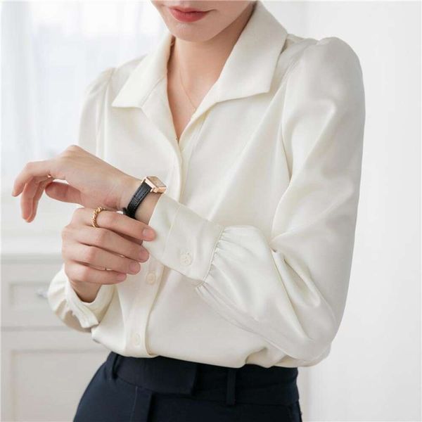 autumn style womens blouses small temperament satite long sleeved white shirt female commuter professional
autumn style womens blouses small temperament satite long sleeved white shirt female commuter professional