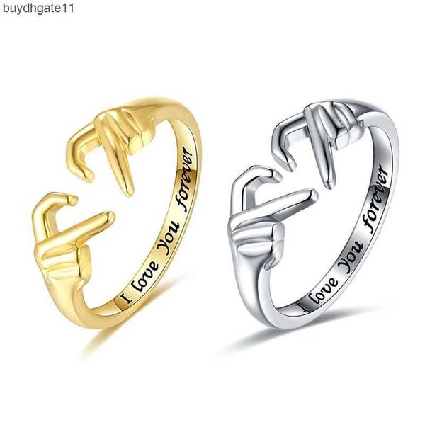hmkd fashion accessories bixin couple ring new two hands creative palm love gesture, Silver
hmkd fashion accessories bixin couple ring new two hands creative palm love gesture, Silver