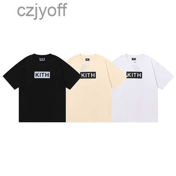 niche fashion kith box printed summer men's and women's loose fitting casual short sleeved t-shirt, White;black
niche fashion kith box printed summer men's and women's loose fitting casual short sleeved t-shirt, White;black