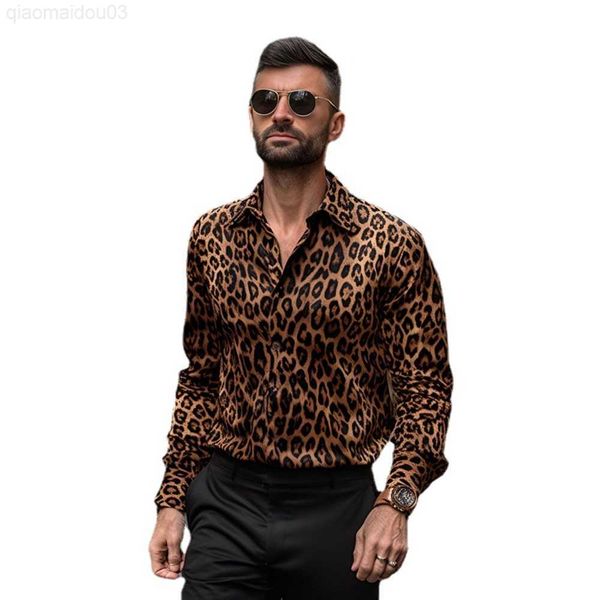 men's casual shirts 2023 new mens fashion leopard print shirt spring autumn long sleeve shirt social man casual party homme shirt l2308, White;black
men's casual shirts 2023 new mens fashion leopard print shirt spring autumn long sleeve shirt social man casual party homme shirt l2308, White;black