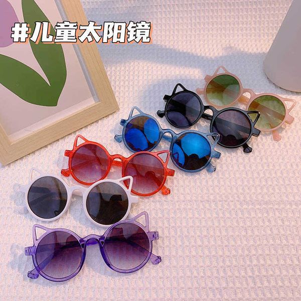 children's glasses cartoon boys and girls cute cat's ear sunglasses girls' anti ultraviolet sunshades, White;black
children's glasses cartoon boys and girls cute cat's ear sunglasses girls' anti ultraviolet sunshades, White;black